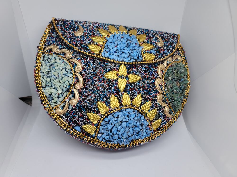 Ramla Blue Mosaic Bag